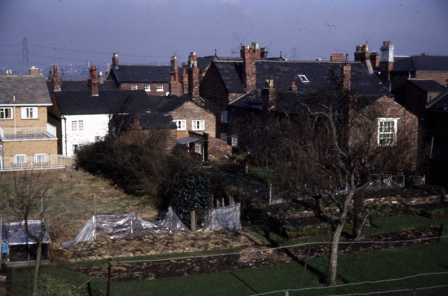 D4 048 Burgage plot rear of Queen's Head, Watch Shop (Les Harris) etc 1968.jpg